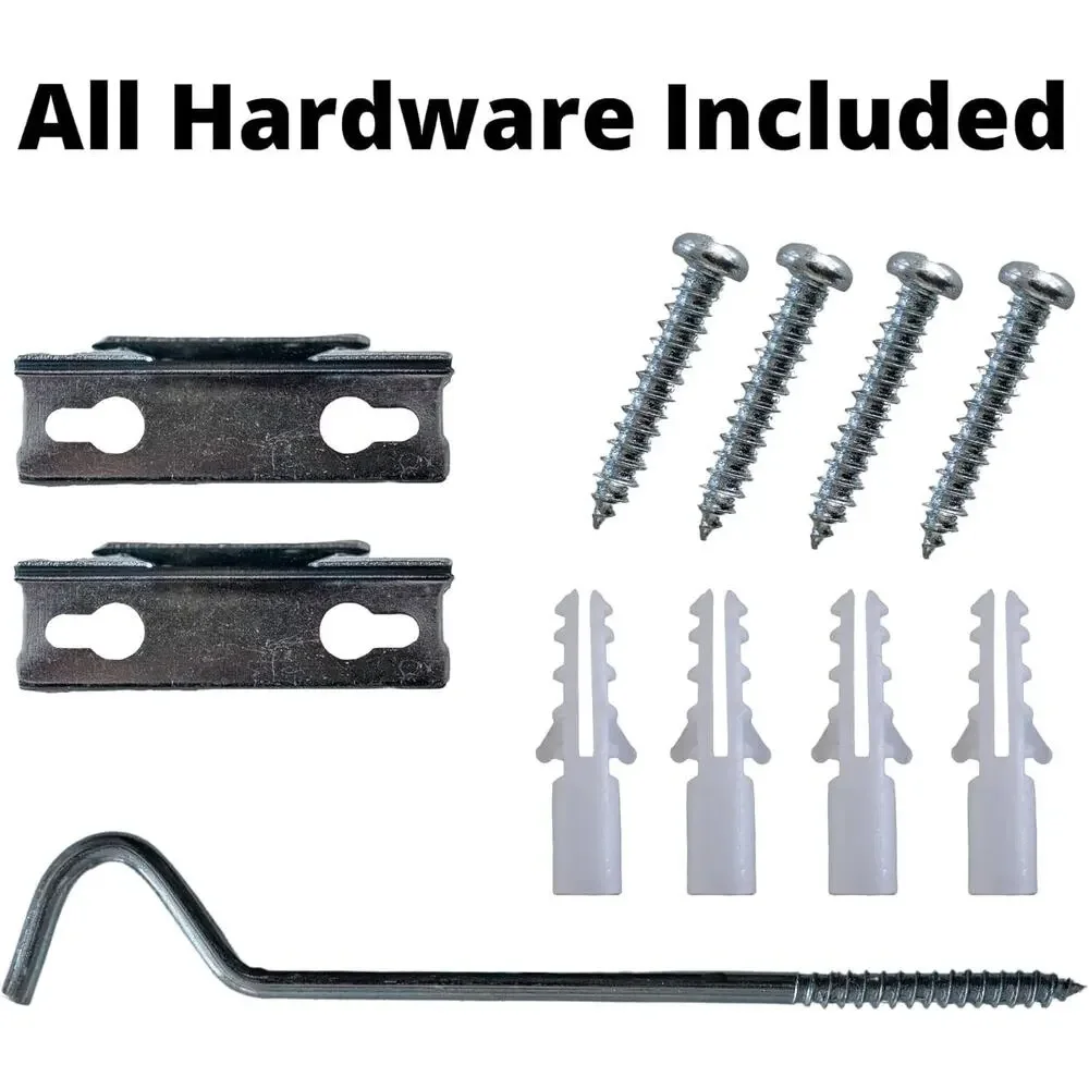 26” - 48” Heavy Duty Standard Adjustable Curtain Rod Hardware Included, Black